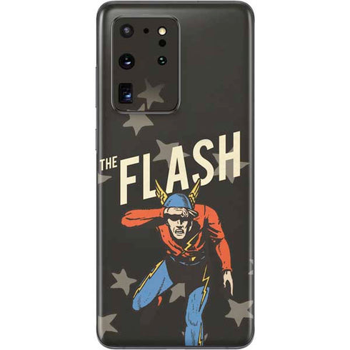 DC Comics The Flash Retro Action Pose Galaxy S20 Ultra 5G Skin