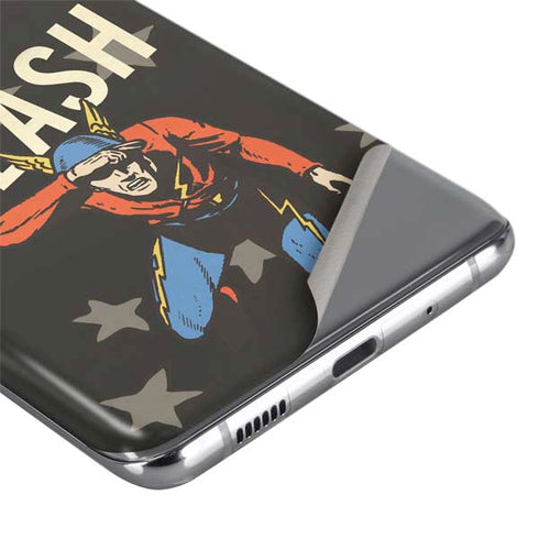 DC Comics The Flash Retro Action Pose Galaxy S20 Ultra 5G Skin