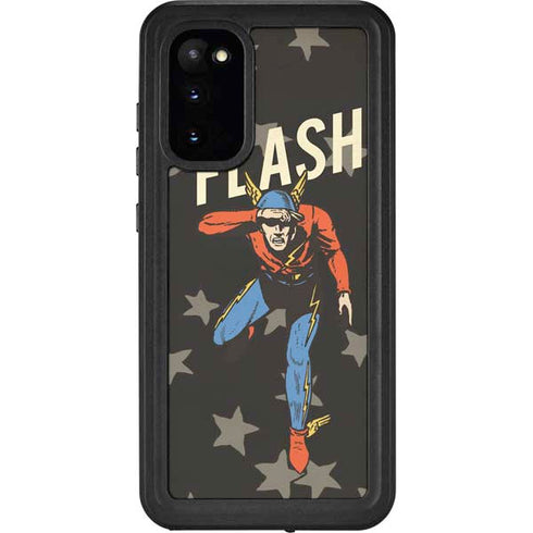 DC Comics The Flash Retro Action Pose Galaxy S20 Waterproof Case