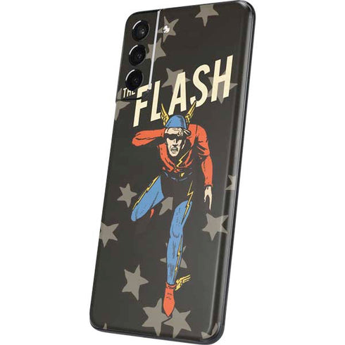 DC Comics The Flash Retro Action Pose Galaxy S21 5G Skin