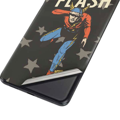DC Comics The Flash Retro Action Pose Galaxy S21 5G Skin