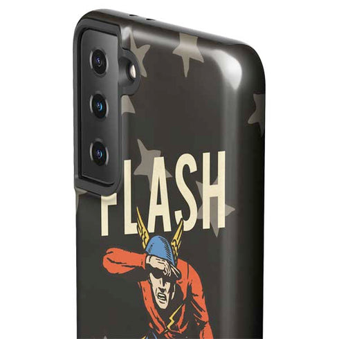 DC Comics The Flash Retro Action Pose Galaxy S21 FE Pro Case