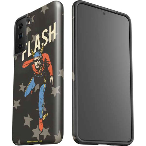 DC Comics The Flash Retro Action Pose Galaxy S21 Plus 5G Pro Case