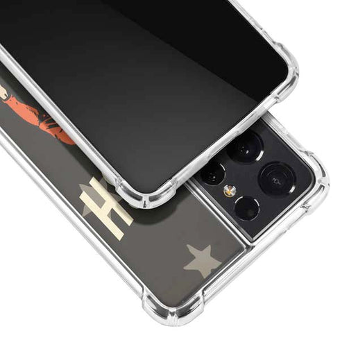 DC Comics The Flash Retro Action Pose Galaxy S21 Ultra 5G Clear Case