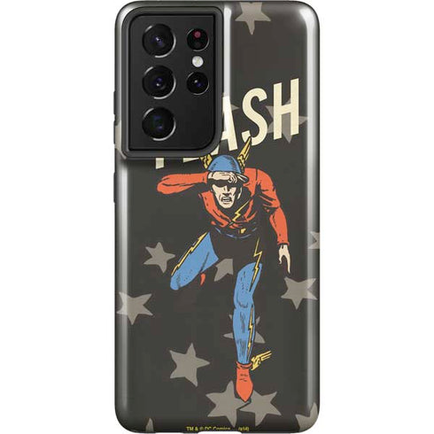 DC Comics The Flash Retro Action Pose Galaxy S21 Ultra 5G Pro Case