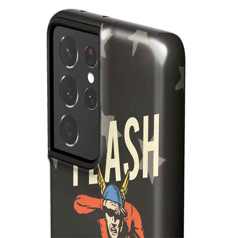 DC Comics The Flash Retro Action Pose Galaxy S21 Ultra 5G Pro Case
