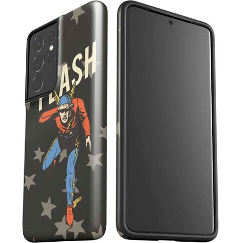 DC Comics The Flash Retro Action Pose Galaxy S21 Ultra 5G Pro Case