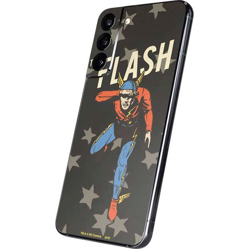 DC Comics The Flash Retro Action Pose Galaxy S22 Plus Skin