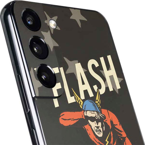 DC Comics The Flash Retro Action Pose Galaxy S22 Plus Skin
