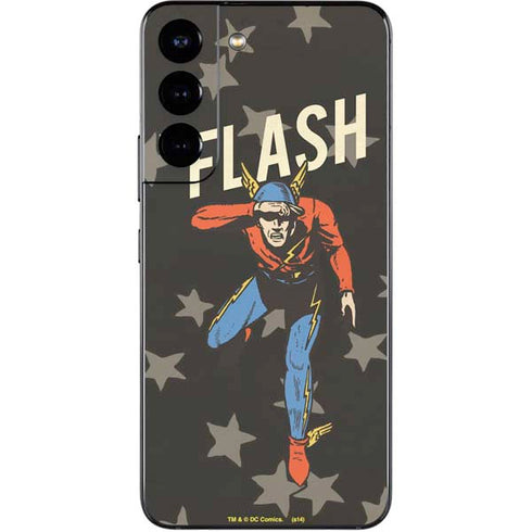 DC Comics The Flash Retro Action Pose Galaxy S22 Skin