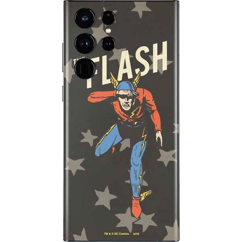DC Comics The Flash Retro Action Pose Galaxy S22 Ultra Skin