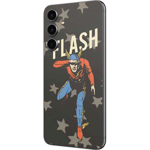 DC Comics The Flash Retro Action Pose Galaxy S23 FE Skin