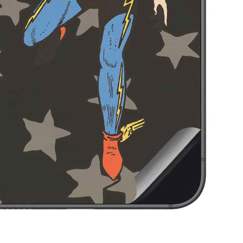 DC Comics The Flash Retro Action Pose Galaxy S23 FE Skin