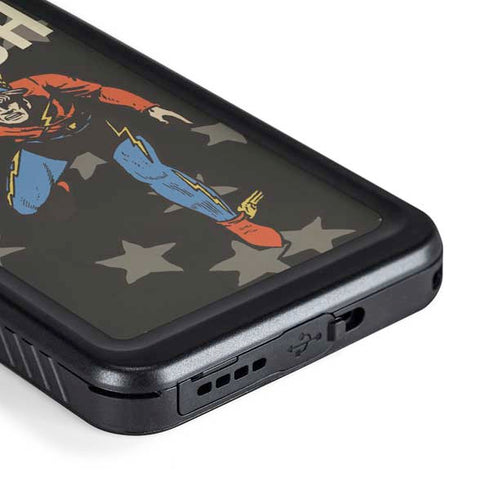 DC Comics The Flash Retro Action Pose Galaxy S23 Plus Waterproof Case