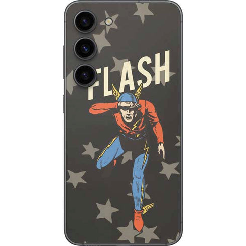 DC Comics The Flash Retro Action Pose Galaxy S23 Skin