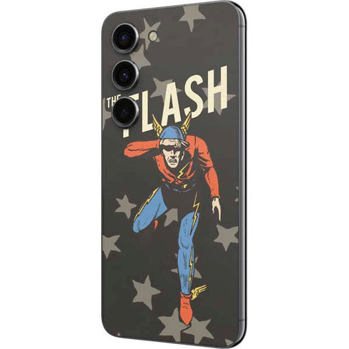 DC Comics The Flash Retro Action Pose Galaxy S23 Skin