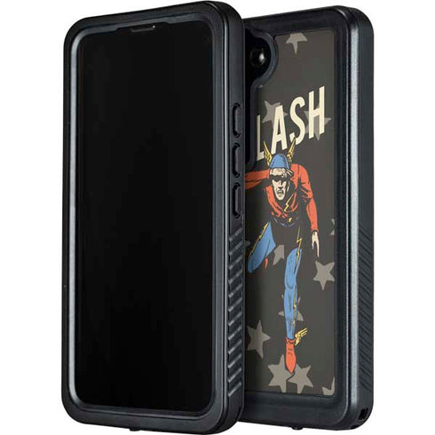 DC Comics The Flash Retro Action Pose Galaxy S23 Waterproof Case