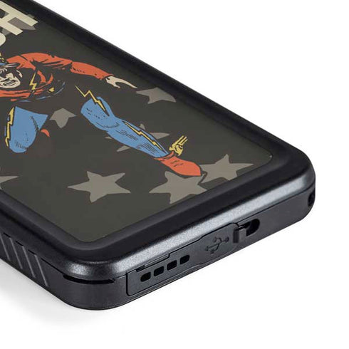 DC Comics The Flash Retro Action Pose Galaxy S23 Waterproof Case
