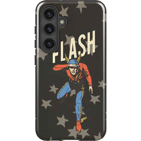 DC Comics The Flash Retro Action Pose Galaxy S24 Plus Impact Case