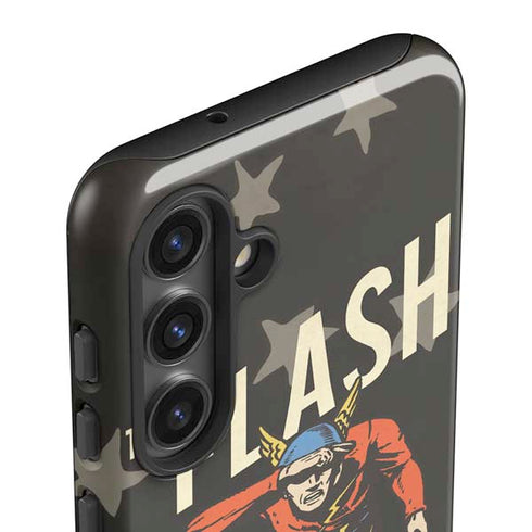 DC Comics The Flash Retro Action Pose Galaxy S24 Plus Impact Case