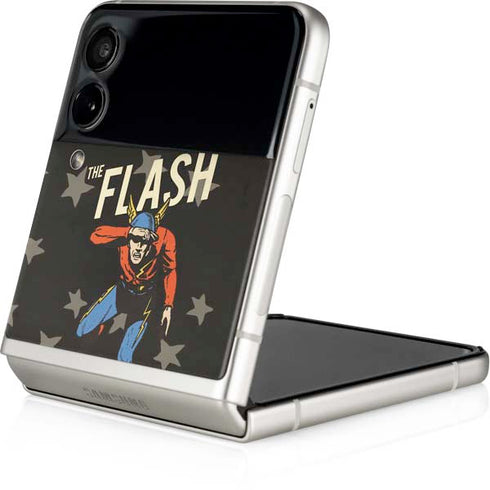 DC Comics The Flash Retro Action Pose Galaxy Z Flip4 5G Skin