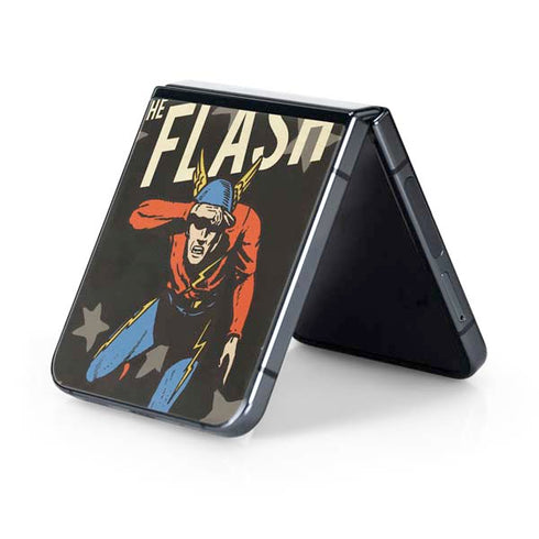 DC Comics The Flash Retro Action Pose Galaxy Z Flip5 5G Skin