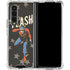 DC Comics The Flash Retro Action Pose Galaxy Z Fold4 5G Clear Case