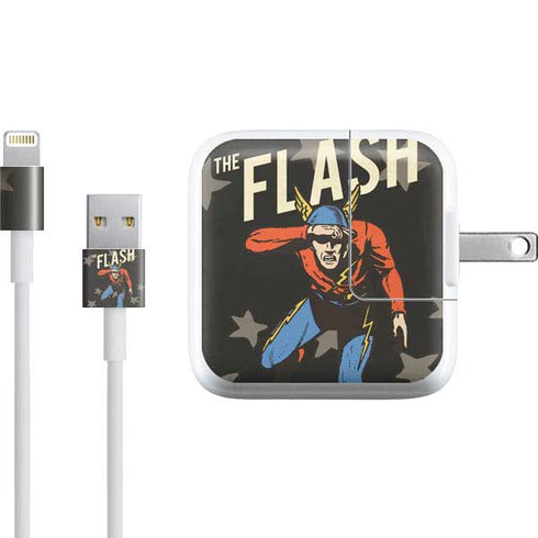 DC Comics The Flash Retro Action Pose iPad Charger (10W USB) Skin