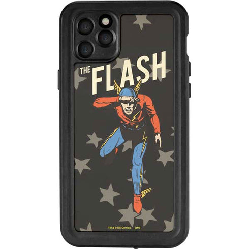 DC Comics The Flash Retro Action Pose iPhone 11 Pro Max Waterproof Case