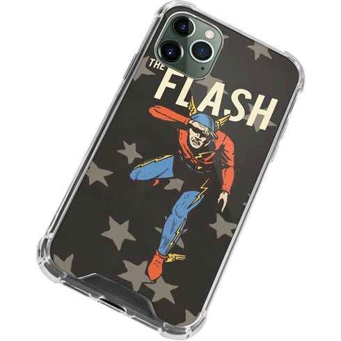 DC Comics The Flash Retro Action Pose iPhone 12 Pro Clear Case