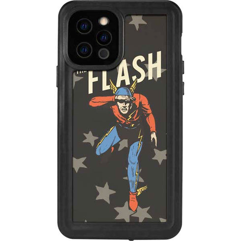 DC Comics The Flash Retro Action Pose iPhone 12 Pro Waterproof Case