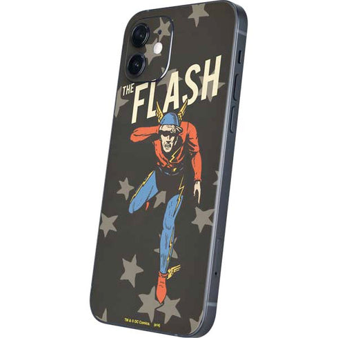 DC Comics The Flash Retro Action Pose iPhone 12 Skin