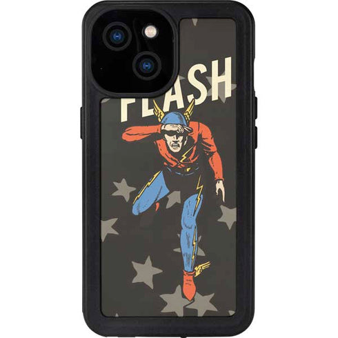 DC Comics The Flash Retro Action Pose iPhone 13 Mini Waterproof Case