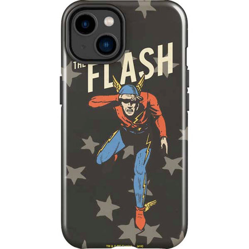 DC Comics The Flash Retro Action Pose iPhone 15 Plus Impact Case