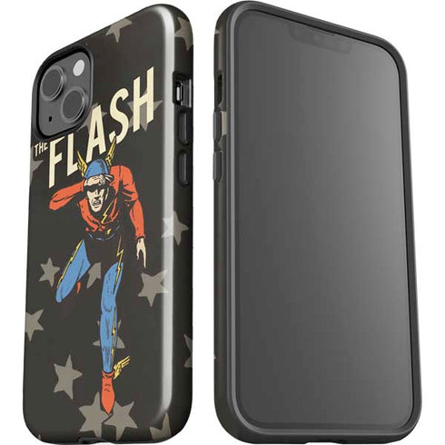 DC Comics The Flash Retro Action Pose iPhone 15 Plus Impact Case