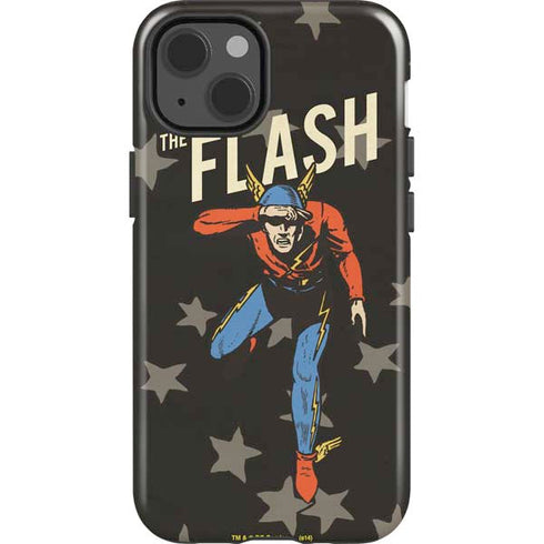 DC Comics The Flash Retro Action Pose iPhone 15 Impact Case
