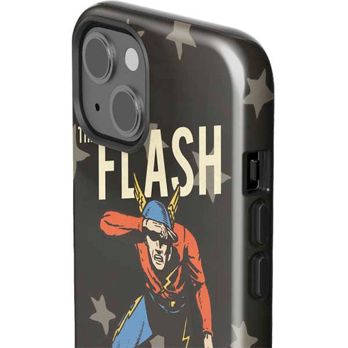 DC Comics The Flash Retro Action Pose iPhone 15 Impact Case