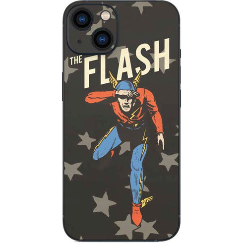 DC Comics The Flash Retro Action Pose iPhone 15 Plus Skin