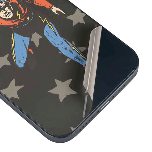 DC Comics The Flash Retro Action Pose iPhone 15 Plus Skin