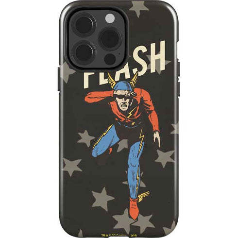 DC Comics The Flash Retro Action Pose iPhone 15 Pro Impact Case