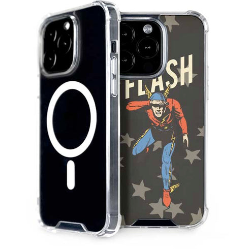 DC Comics The Flash Retro Action Pose iPhone 14 Pro MagSafe Case