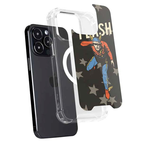 DC Comics The Flash Retro Action Pose iPhone 14 Pro Max MagSafe Case