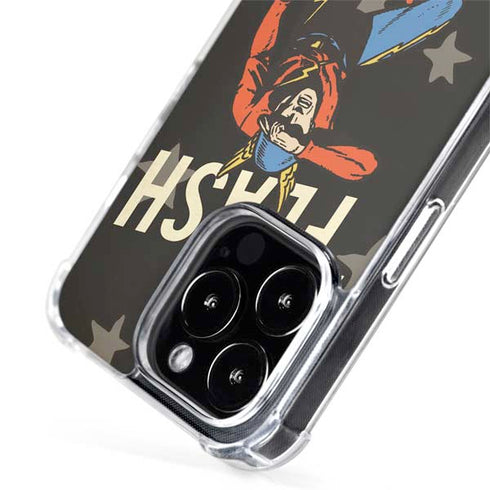 DC Comics The Flash Retro Action Pose iPhone 15 Pro Max MagSafe Case