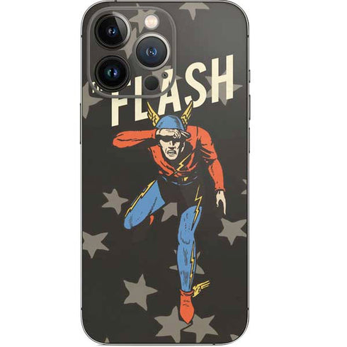 DC Comics The Flash Retro Action Pose iPhone 14 Pro Skin