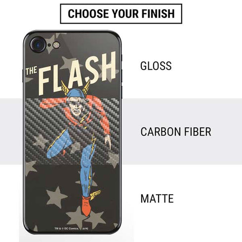 DC Comics The Flash Retro Action Pose iPhone SE (2nd & 3rd Gen) Skin