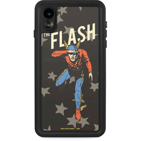 DC Comics The Flash Retro Action Pose iPhone XR Waterproof Case