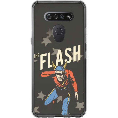 DC Comics The Flash Retro Action Pose LG K51/Q51 Clear Case
