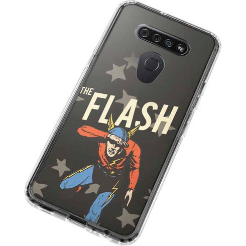 DC Comics The Flash Retro Action Pose LG K51/Q51 Clear Case