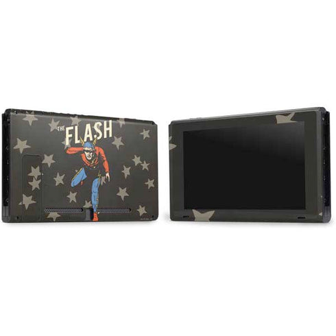 DC Comics The Flash Retro Action Pose Nintendo Switch Bundle Skin