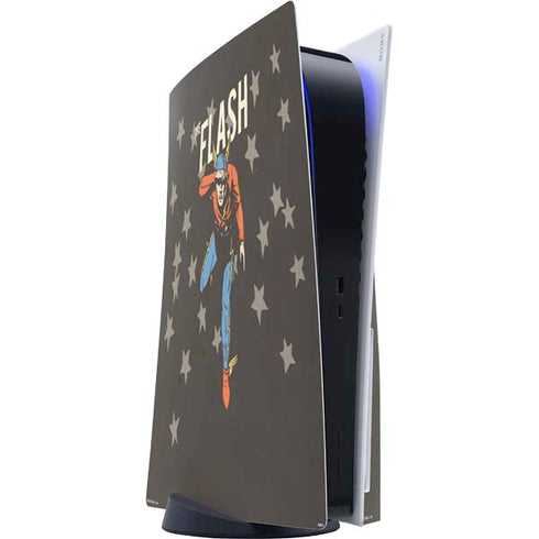 DC Comics The Flash Retro Action Pose PS5 Console Skin